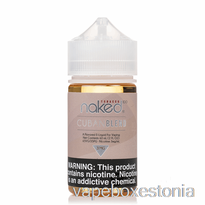 Vape Box Estonia Kuuba Segu - Alasti 100 Tubakat - 60ml 6mg